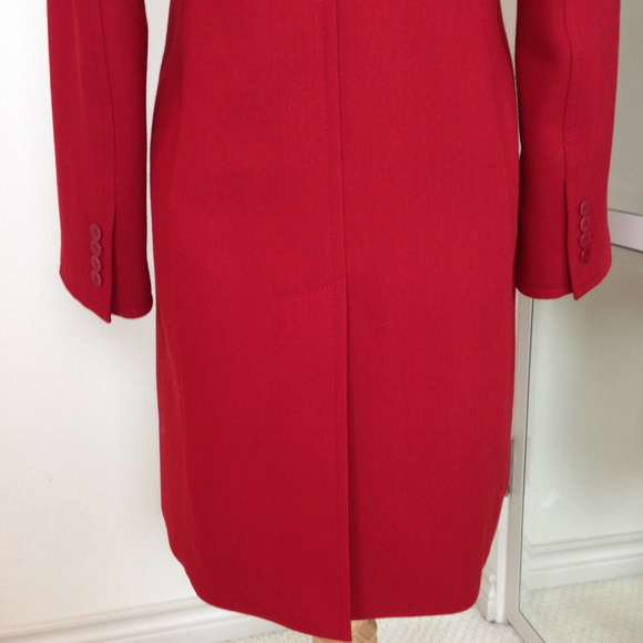 NWOT TALBOTS Red Wool Blend Coat Size 4 Never Worn - Picture 4 of 6